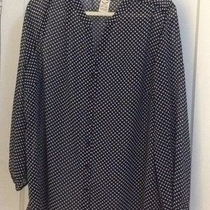 Faded Glory Plus Size Sheer Top